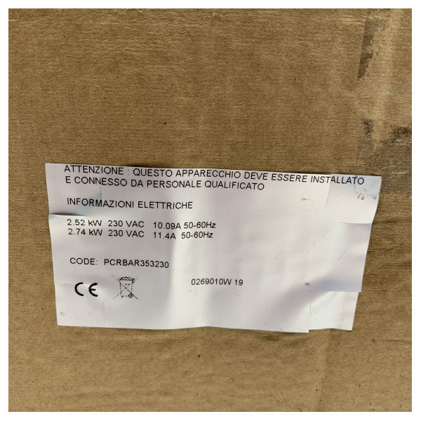 Techimpex PowerGrill ανοξείδωτη διπλή σχάρα σκάφους 230V - PCRBAR353230