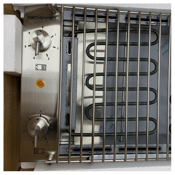 Techimpex PowerGrill ανοξείδωτη διπλή σχάρα σκάφους 230V - PCRBAR353230