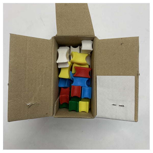 Osculati Издръжливи пластмасови маркери за вериги за морска употреба - диаметър 12 мм, комплект от 40 цветни парчета - 01.501.12