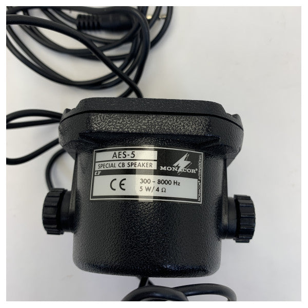 Monacor 5W 4 Ohm Waterproof Marine Speaker Black - AES-5