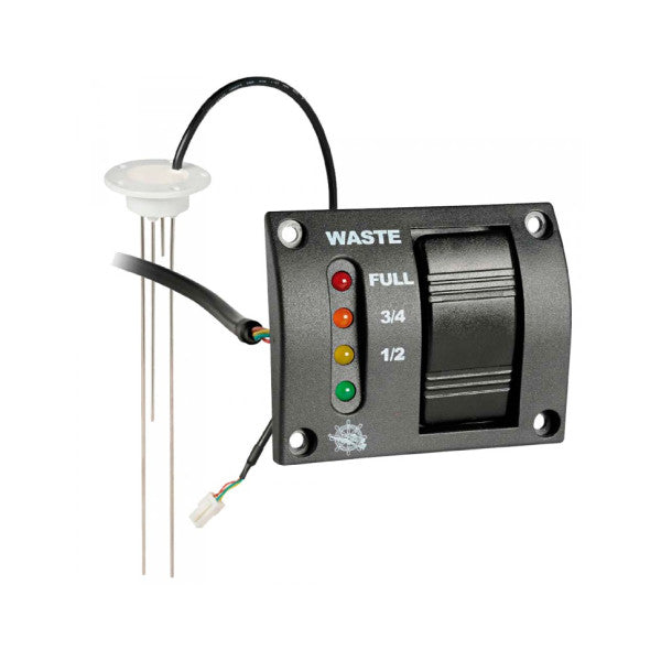 Osculati marin nivågivare för avloppsvatten med LED-indikator � Hållbar 12/24 V övervakning av avloppstankar för båtar och fartyg