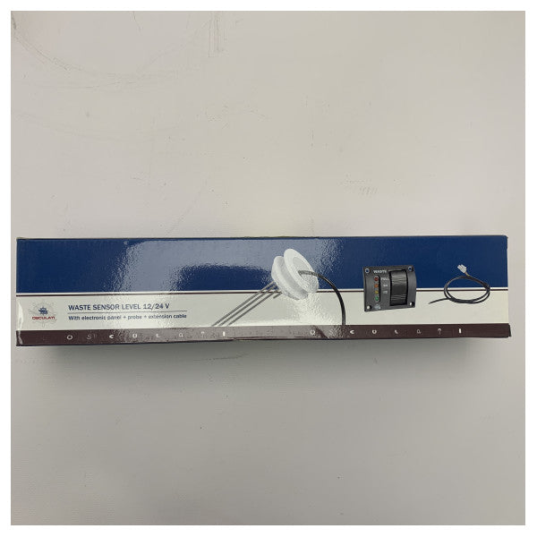 Osculati marin nivågivare för avloppsvatten med LED-indikator � Hållbar 12/24 V övervakning av avloppstankar för båtar och fartyg