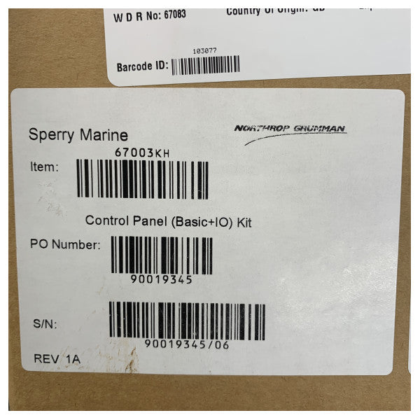 Sperry Marine Kontrol Paneli ile Trackball - 67003KH