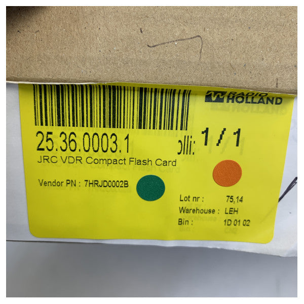 JRC 7HRJD0002B VDR Compact Flash-Karte für JCY-1800 und S-VDR JCY-1850