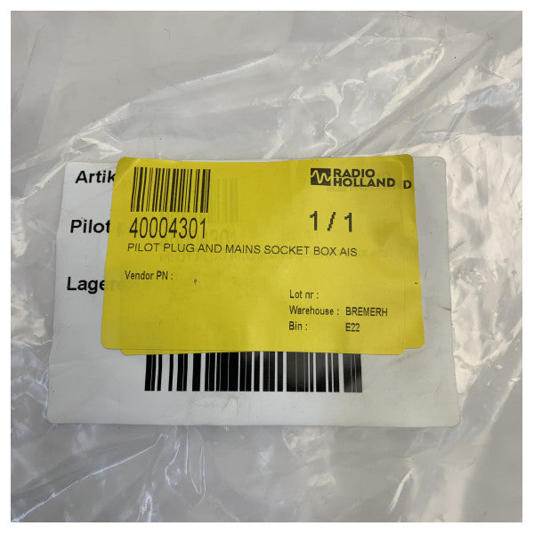 Caja de enchufe y toma de corriente de piloto AIS 230 / 115V