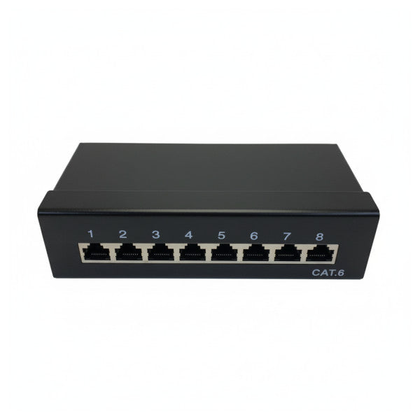 Goobay 96105 CAT 6 Patch Panel - Mini/Uffiċċju - 8 Port