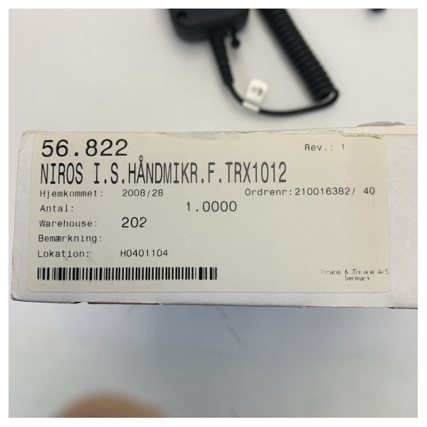 Niros 56.822 Handheld für TRX1012 Handheld VHF