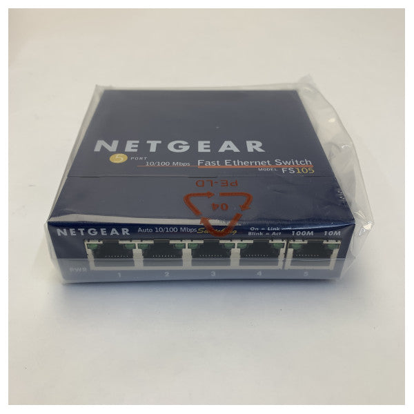 Switch não gerido Fast Ethernet 10/100 de 5 portas da Netgear