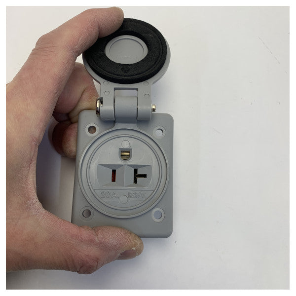 Hubbell Marine Grade Waterproof Electrical Outlet Box - Durable Outdoor Socket