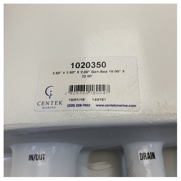Centek Generator ispušni vodeni separator ispušnog sustava 3.5 x 3.5 x 2 inča - 1020350