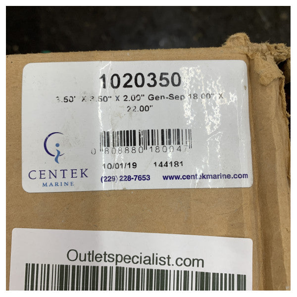 Centek Generator ispušni vodeni separator ispušnog sustava 3.5 x 3.5 x 2 inča - 1020350