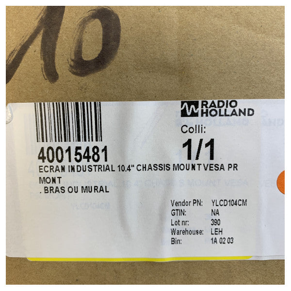 Pantalla YLCD104CM de 10.4 pulgadas montada industrialmente