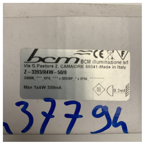 BCM Marine LED Spot Light 4W 3000K IP65 водоустойчив черен компактен външен осветител - Z-3393/R4W-50/8