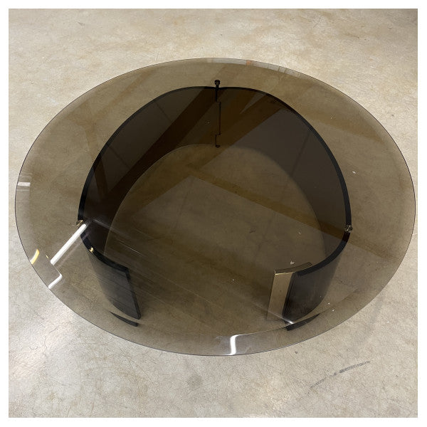 Minotti Bangle coffee table round 110 cm brons