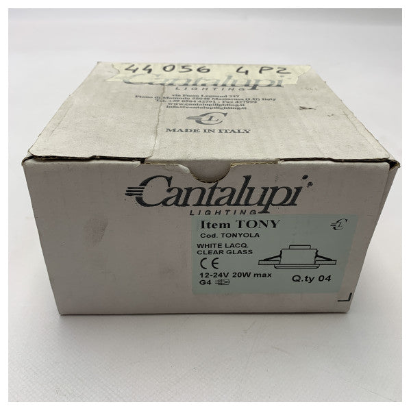 カンタルピホワイトスポットライトトニー28V20Wマリン凹型スポット12〜24V 20W IP65防水ボートライト