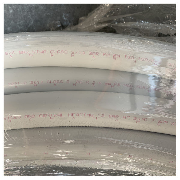 Hep20 28 mm joustava pikaliitinletku pituus 50 metriä valkoinen - 4431028050