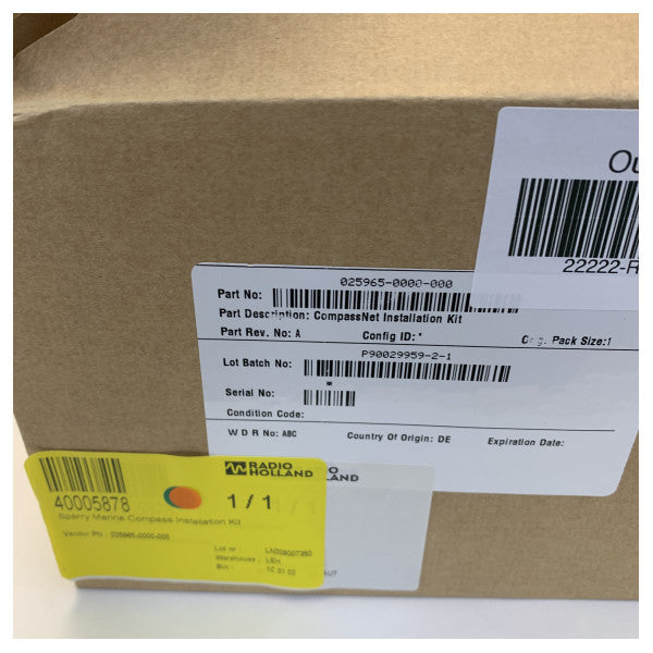 スペリー・マリン コンパスネット インストール ケーブルキット - 25965-0000-000