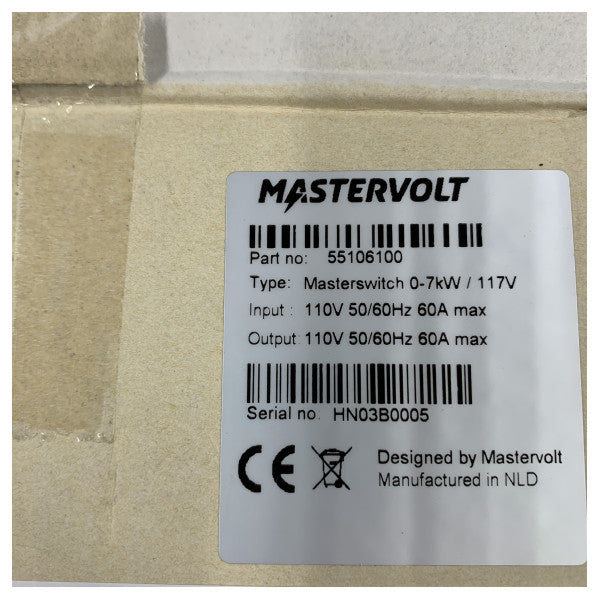 Mastervolt Masterswitch Автоматичен морски превключвател за пренос 7 kW 110V - 55106100