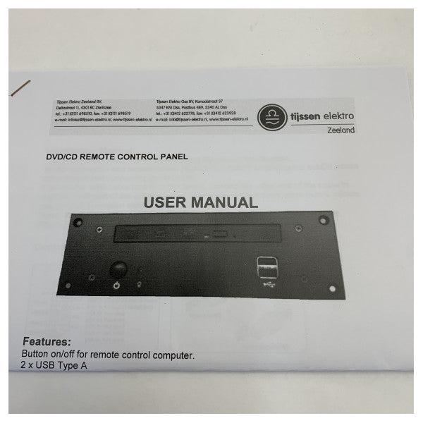 Travla TE-D288 DVD/CD Τηλεχειριστήριο Πίνακας