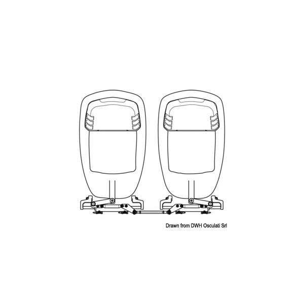 Tige d'accouplement de moteur hors-bord marin A90 de haute qualité, résistante à la corrosion, pour la commande de deux moteurs