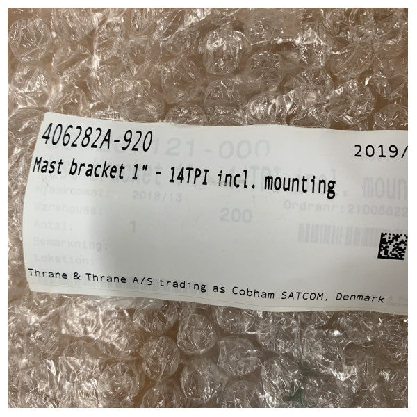 Uchwyt masztowy Cobham 406282A-920 1 cal 14TPI w zestawie z zestawem montażowym