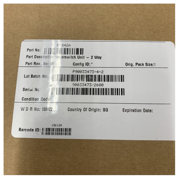 Sperry Marine 65842A 2-vejs Interswitch Radar Enhed