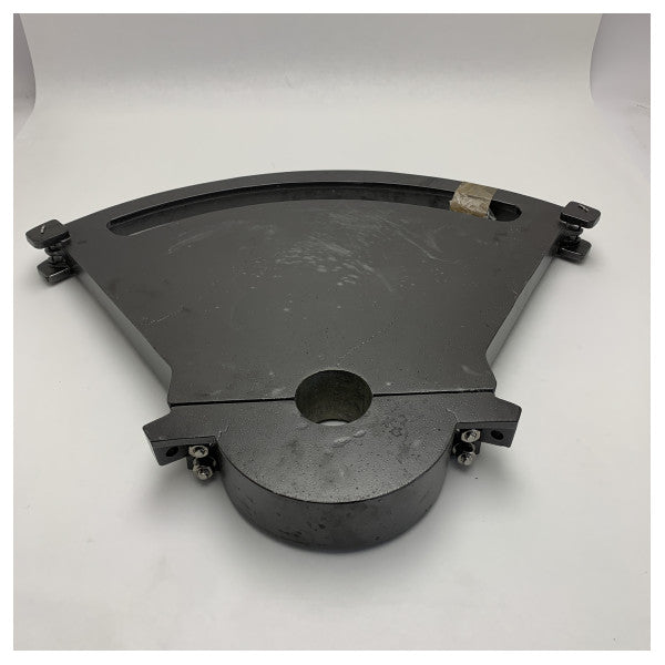 Solimar 450 mm marin kvadrant - hållbar styrkontroll i stål för fartyg