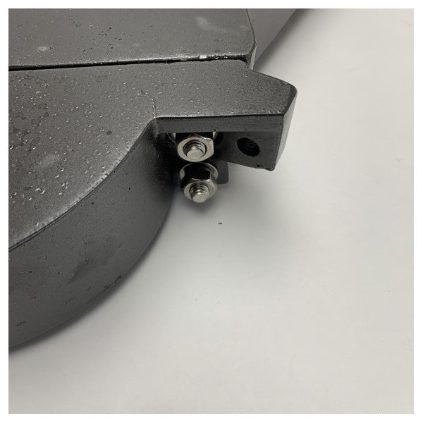 Solimar 450 mm marin kvadrant - hållbar styrkontroll i stål för fartyg