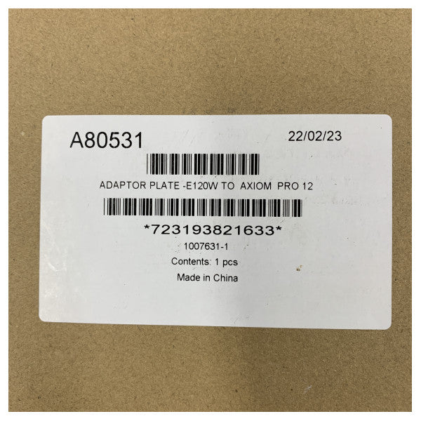 Raymarine A80531 E120W Adapter Plate for Axiom 12 Pro Chartplotter