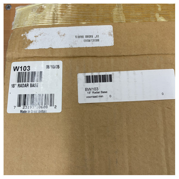 Raymarine W103 18-tums Pathfinder Radome-bas för M92650 - M92650-S