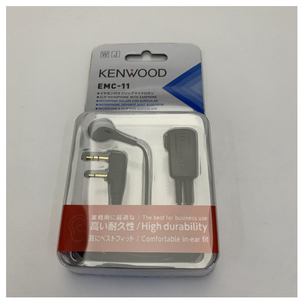 ميكروفون Icom EMC-11 مع سماعة للأذن للاستخدام المحمول