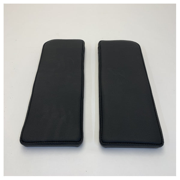 Cuscini per braccioli del sedile pilota in pelle nera Norsap NS1500