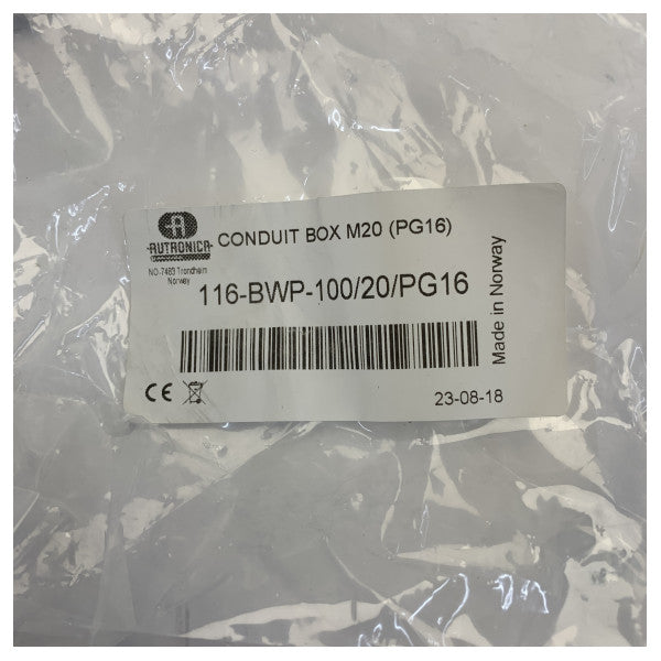Caja de conduits Autronica M20 116-BWP-100 20 PG16