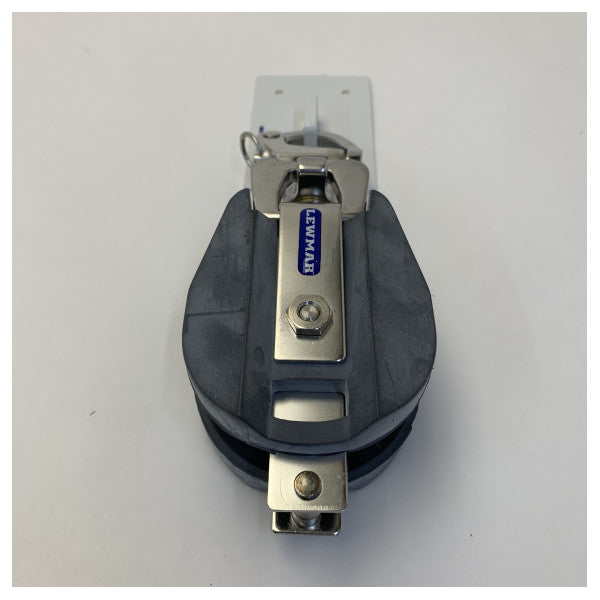 Lewmar Delrin 14 mm Korkeakapasiteettinen Snatch Block Harmaa - 19810600