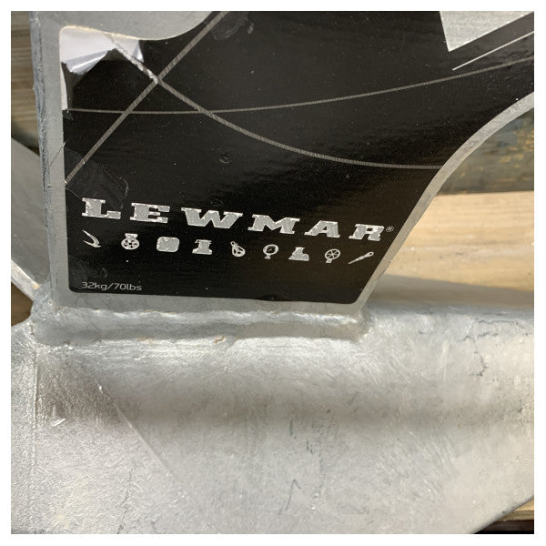Lewmar Delta 32KG | 70 lbs galvanisert ploganker - 0110832 - 0057432