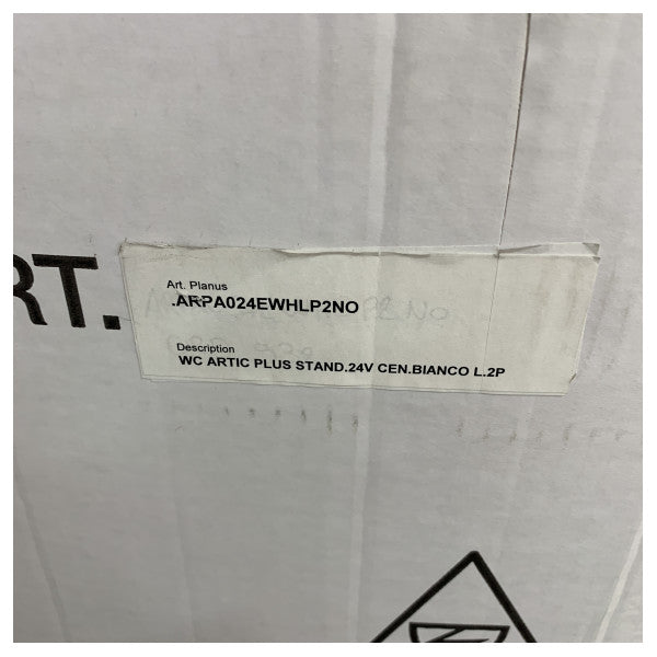 مرحاض كهربائي بحري Planus Artic Plus 24V قصير - ARPA024EWHLP2