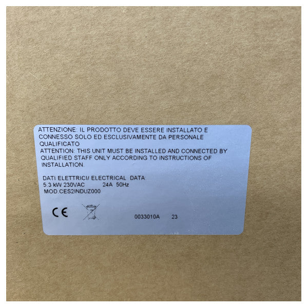 Techimpex Horizon 2F Rustfritt stål induksjons kardansk komfyr 230V - CES2INDUZ000