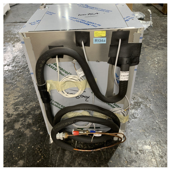 Cave à vin encastrable en acier inoxydable Veco 9 bouteilles 40L - 416 x 420 x 558 mm - G70075 12V