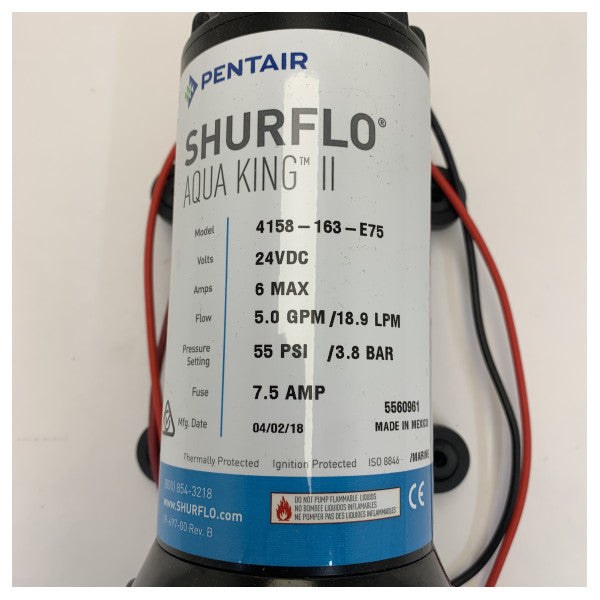 Shurflo Aqua King II Supreme 19L/min 24V Makeavesipumppujärjestelmä