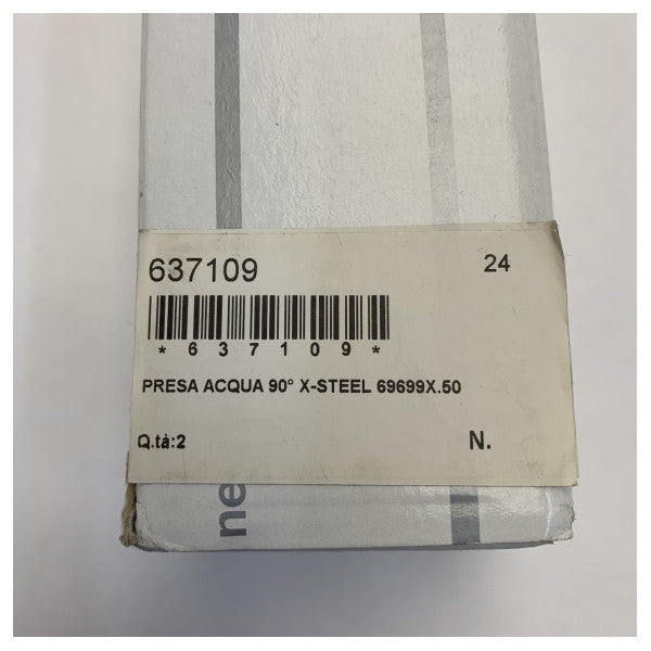 União de Parede em Aço Inoxidável Newform 69699X.50