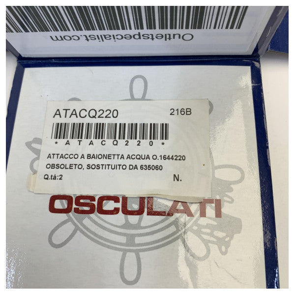 Osculati set za spajanje od nehrđajućeg čelika WashDown - 1644220