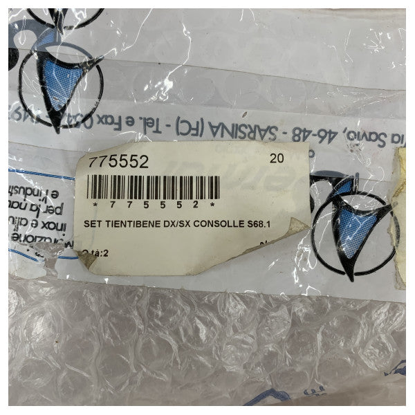 Στήριγμα κονσόλας πλοήγησης από ανοξείδωτο χάλυβα Solaris Yachts S68