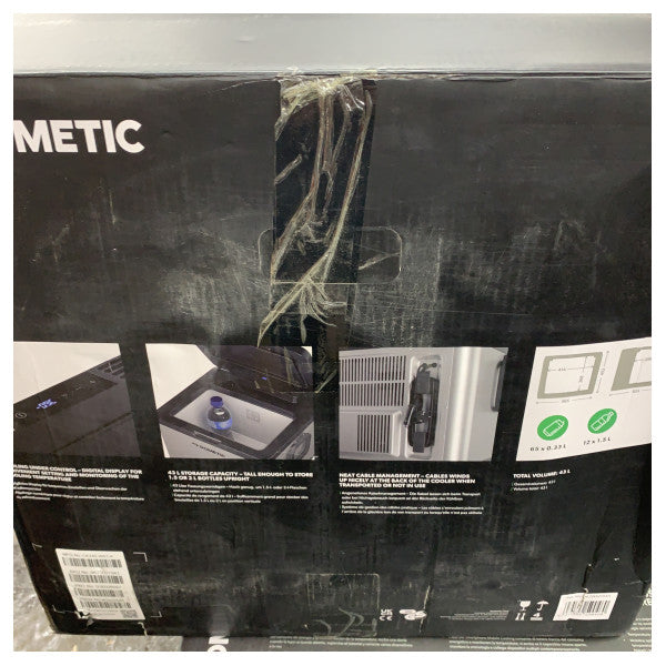 Dometic CK2-45 ثلاجة هجينة صندوق 43 لتر 12/24/230 فولت رمادي - 9620001943