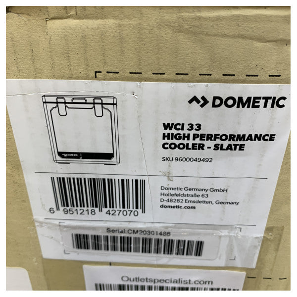 Dometic WCI 33 Pasif Soğutma Kutusu 33L Antrasit - 9600049492
