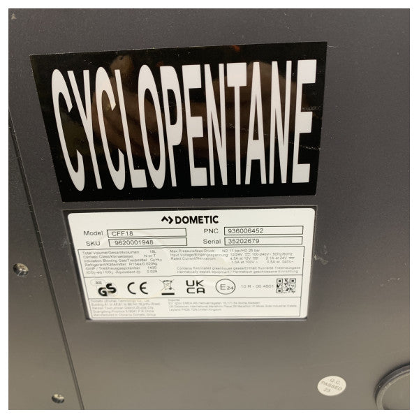Dometic صندوق تبريد ضاغط CFF-18 سعة 19 لتر 12/24/230 فولت رمادي - 97000133105