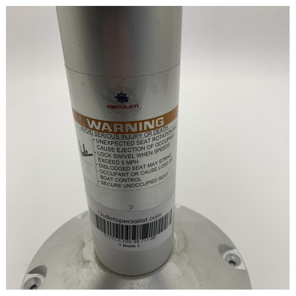 Pedestal de assento Osculati com corrediça giratória 48.711.00 - �228 - 460-660 mm