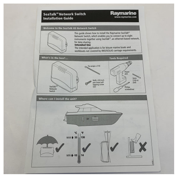 Raymarine E55058 Commutateur de réseau Hub SeaTalk HS