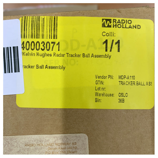 Kelvin Hughes MDD-A110 TrackBall контролер за радарен дисплей