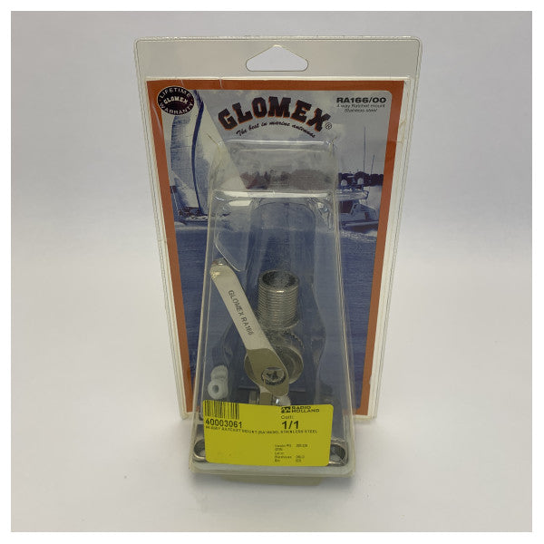 Glomex RA166/00 Universal Antennebeslag i rustfrit stål 4-vejs