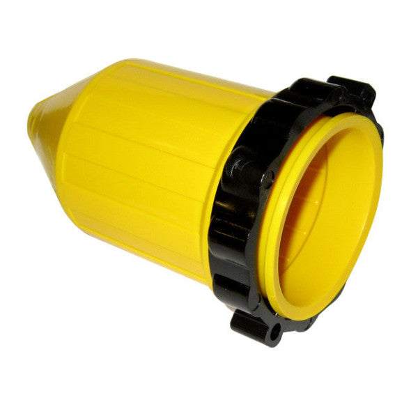 Marinco 50C cover 50A slitstarkt gult skyddslock för marina kontakter - vatten- och dammtåligt